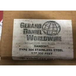 BANDING TYPE 304 STEEL 1/2" 200 FEET