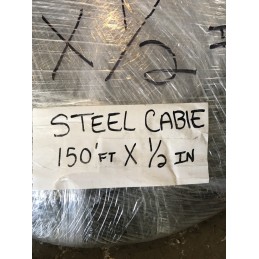 STEEL CABLE 150FT X 1/2 INCH