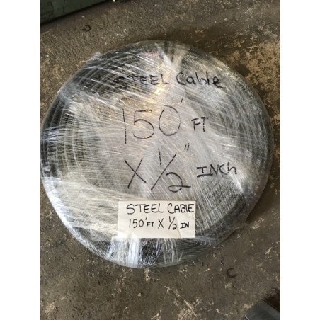 STEEL CABLE 150FT X 1/2 INCH