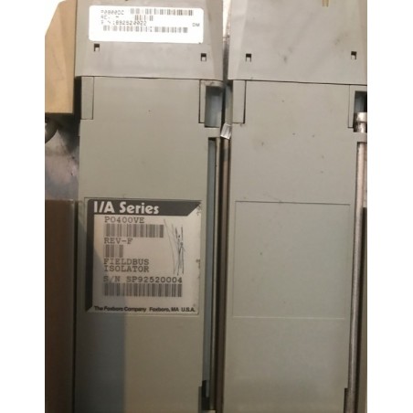 FOXBORO I/A SERIES FIELDBUS ISOLATOR P0400VE REV-H