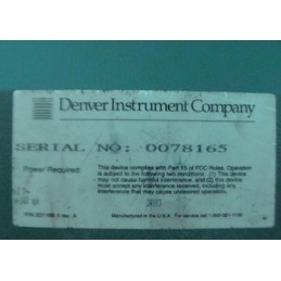 DENVER INSTRUMENT COMPANY XL-410