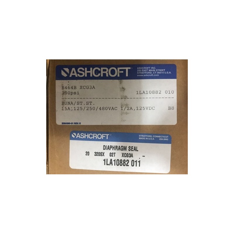 ASHCROFT B464B XCG3A