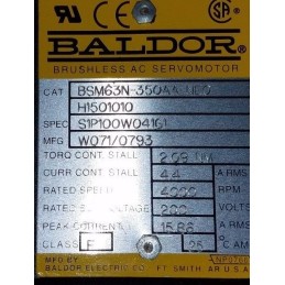 BALDOR BSM63N-350AA SERVO MOTOR