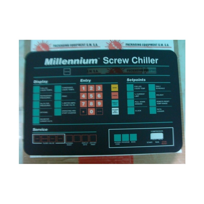 MILLENIUM SCREW CHILLER KEYPAD 024-25258-000