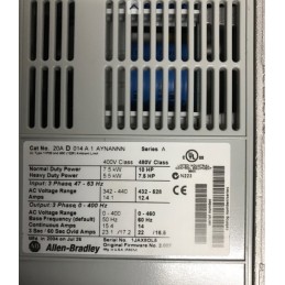 ALLEN BRADLEY POWER FLEX 70 20A D 8P0 A 0 AYNNNC0 SER A