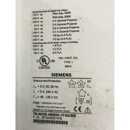 SIEMENS 7SJ6025-4BB00-1FA0/BB