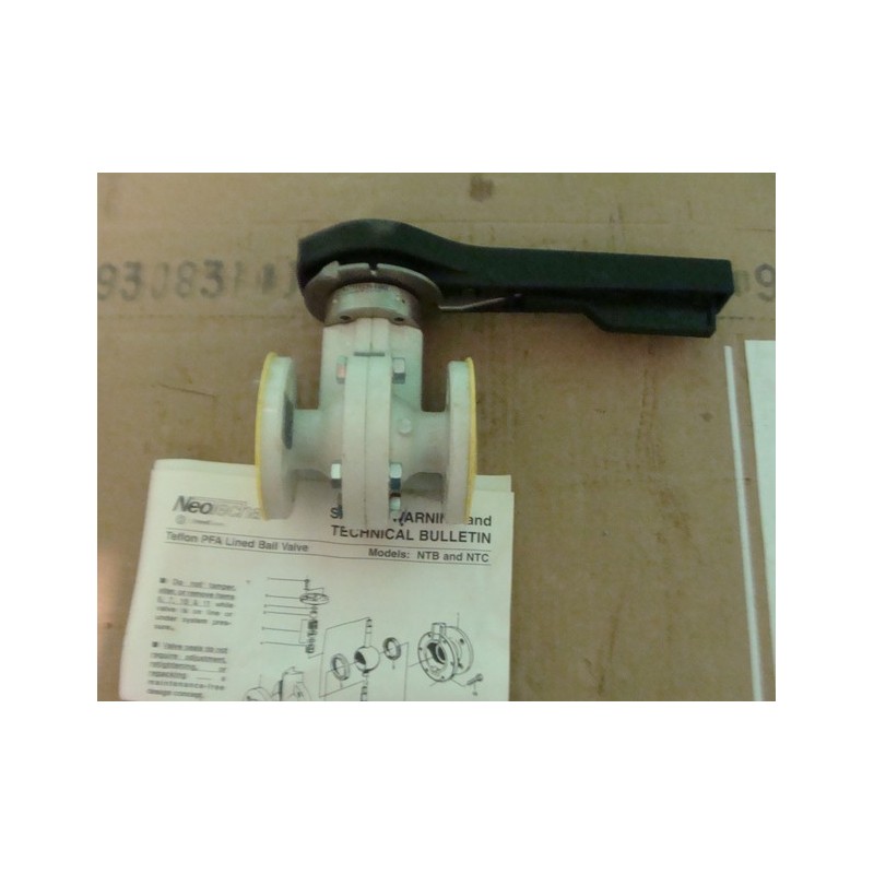 NEOTECHA TEFLON PFA LIND BALL VALVE 1/2 NTBA1H