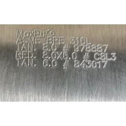 MAXPURE REDUCER 316 SS 6" X 3"