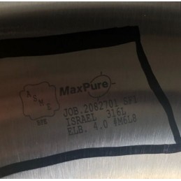 MAXPURE ELBOW 316 SS 6"