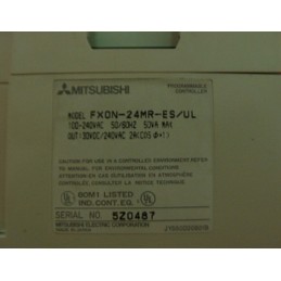 MITSUBISHI PLC PROGRAMMABLE CONTROLLER FXON-24MR-ES/UL