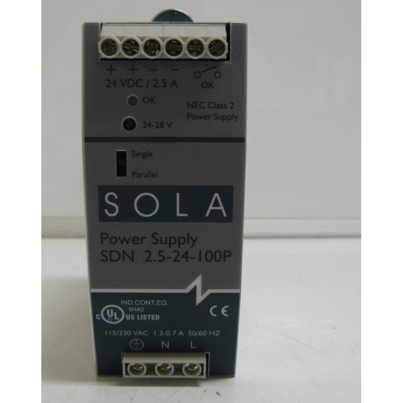 SOLA POWER SUPPLY SDN  2.5-24-100P