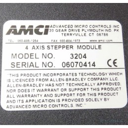 AMCI 4 Axis Stepper Module 3204