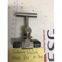 TUBING VALVE 5000 PSI  H-3000 1/8"-316/SG7