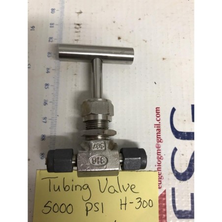 TUBING VALVE 5000 PSI  H-3000 1/8"-316/SG7