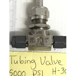 TUBING VALVE 5000 PSI  H-3000 1/8"-316/SG7