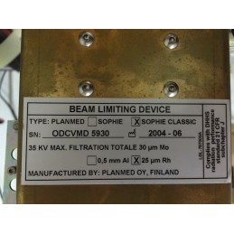 BEAM LIMITING DEVICE ODC VMD 5930