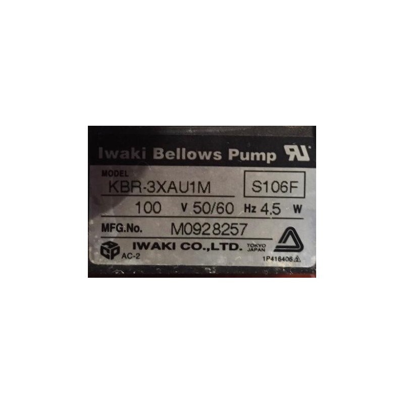 IWAKI BELLOWS PUMP KBR-3XAU1M