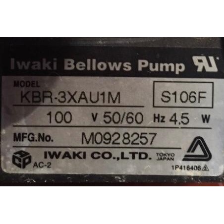 IWAKI BELLOWS PUMP KBR-3XAU1M