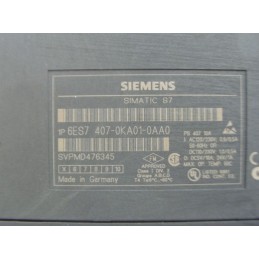 SIEMENS 6ES7-407-0KA01-0AA0 POWER SUPPLY MODULE 10AMP