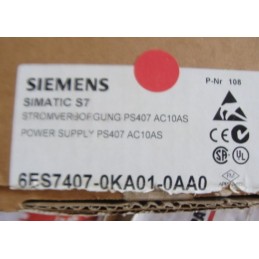 SIEMENS 6ES7-407-0KA01-0AA0 POWER SUPPLY MODULE 10AMP