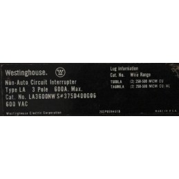 WESTINGHOUSE LA3600NWS