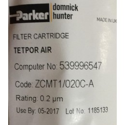 PARKER FILTER ZCMT10/20C-A