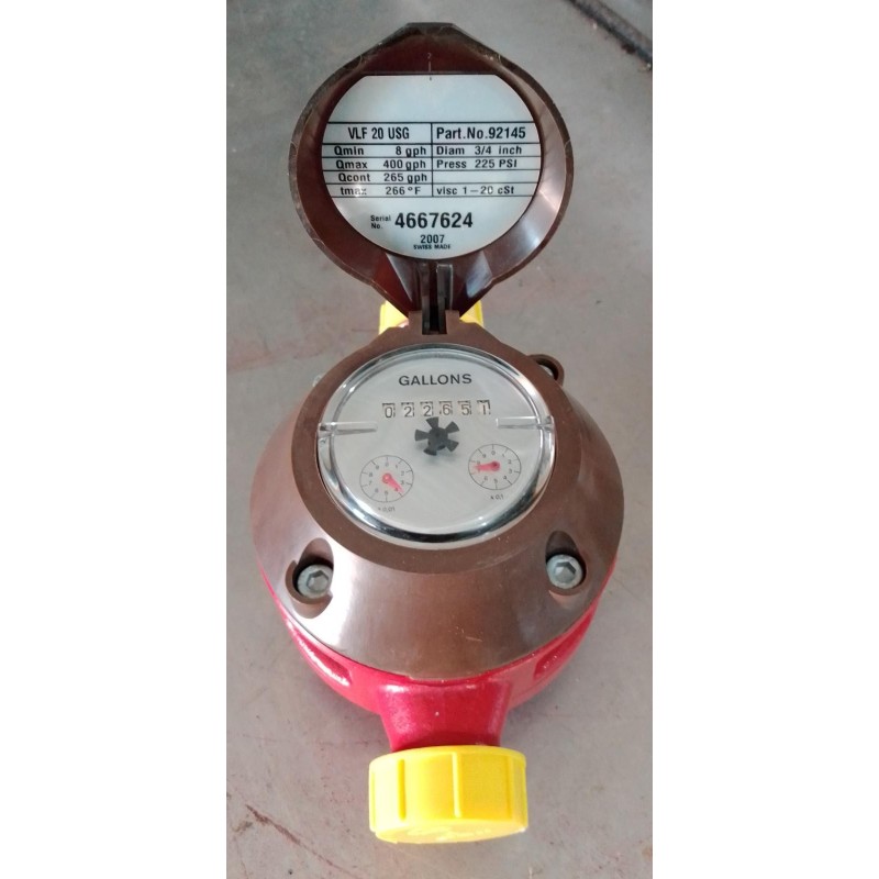 AMCO INDUSTRIAL OIL FLOW GALLON METER  92145