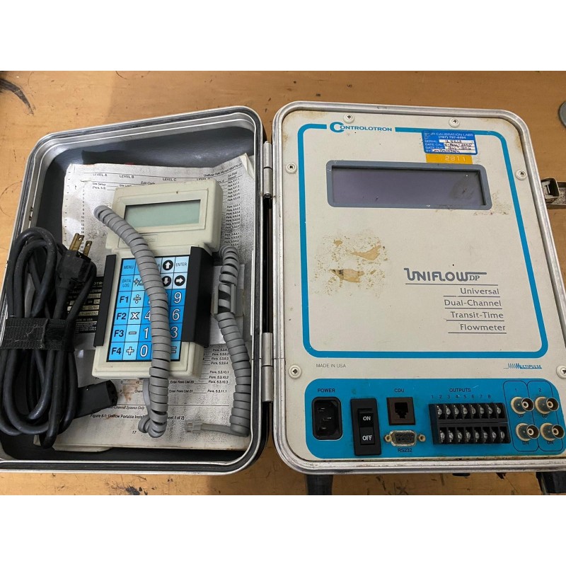 CONTROLOTRON UNIFLOW UNIVERSAL DUAL-CH TRANSIT TIME FLOWMETER