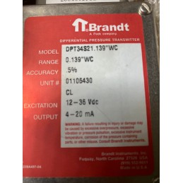 BRANDT DPT34S21.139''WC