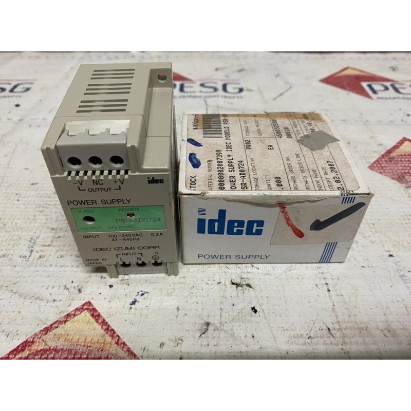 IDEC POWER SUPPLY PSR-AD0724 