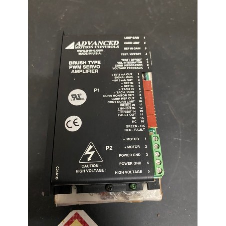 ADVANCED MOTION BRUSH PWM SERVO AMPLIFIER X05 12A8K 27528-0011