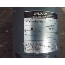 BAUER GMBH D-73734  -  SG2-11/NUP520-210