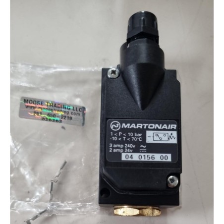 MARTONAIR 04-0156-00 240V 10 BAR PRESSURE SWITCH SOLENOID VALVE