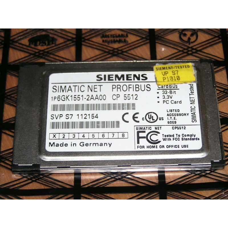 SIEMENS 6GK1551-2AA00 PROCESSOR PCMCIA CARD