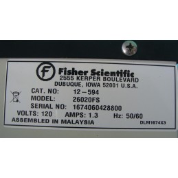 FISHER SCIENTIFIC 26020FS 12-594