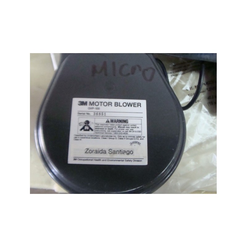 Souffleur Moteur 3M GVP-100 - Neuf En Boîte, Pour Système De Ventilation, Dépoussiérage Industriel