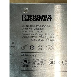 PHOENIX CONTACT QUINT DC-UPS-20A POWER SUPPLY