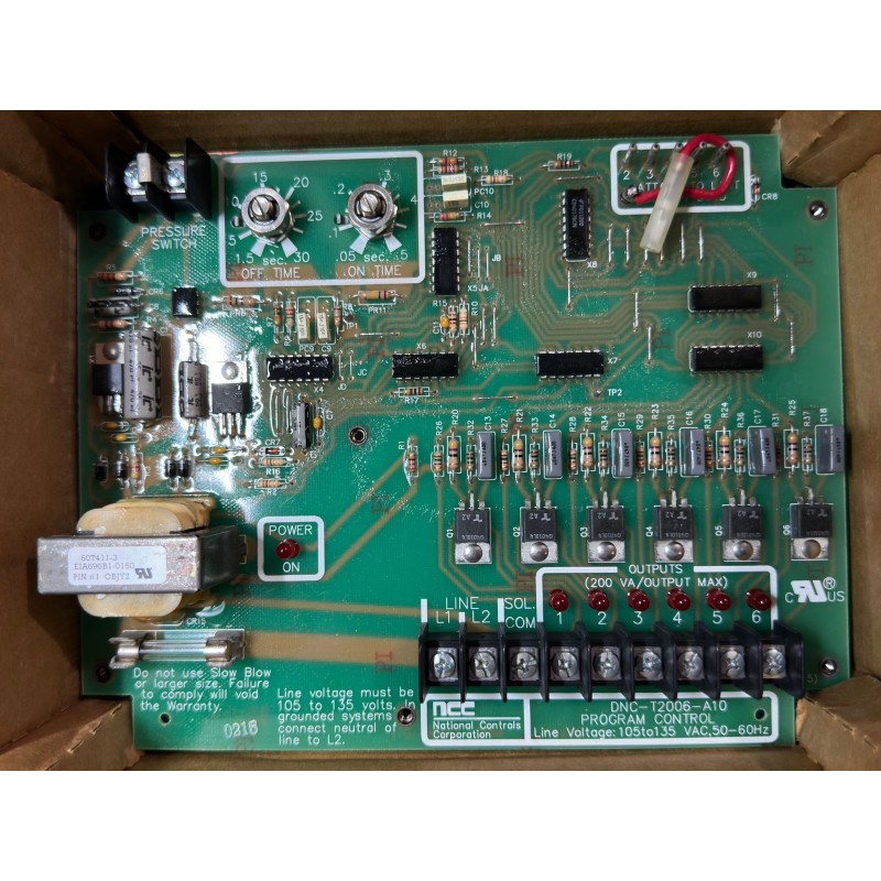 NATIONAL CONTROLS BOARD CONTROL 4009 DNC-T2006-A-10