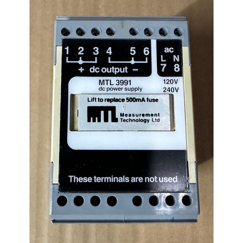 MEASUREMENT TECHNOLOGY MTL 3991 POWER SUPPLY