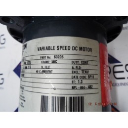 BOSTON GEAR VARIABLE SPEED DC MOTOR PM933BT-1