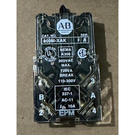 ALLEN BRADLEY 800M-XA2K SER A