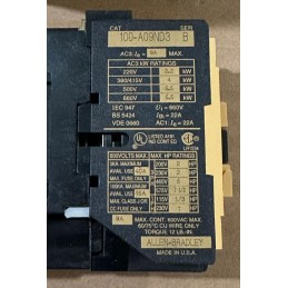 ALLEN BRADLEY CONTACTOR 100-A09ND3 SER B