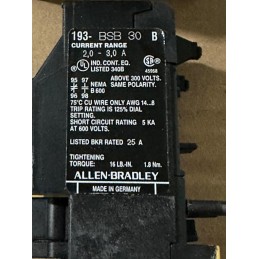 ALLEN BRADLEY 193-BSB30 SER B