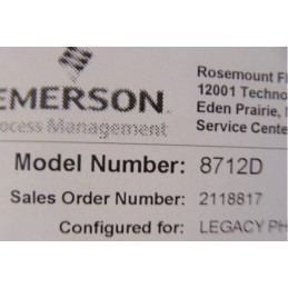 EMERSON 8712D BOARD