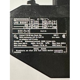 TELEMECANIQUE LR2D3357 BIMETALLIC OVERLOAD RELAY