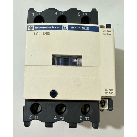 TELEMECANIQUE LC1-D65M7 CONTACTOR 600VAC 65AMP IEC