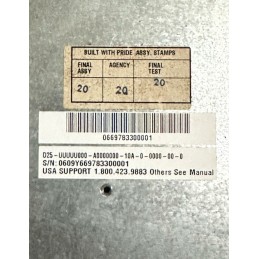 HONEYWELL D25-UUUUU000-A0000000-10A-0-0000-00-0