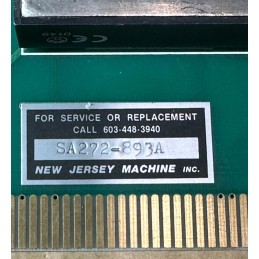 NEW JERSEY MACHINE SA272-893A