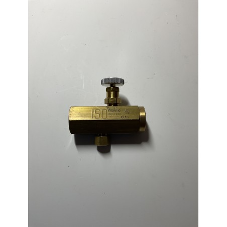 DELTROL FB20BK Inline Flow Control Valve – 1/4" BSPT, Brass