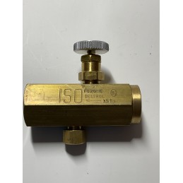 DELTROL FB20BK Inline Flow Control Valve – 1/4" BSPT, Brass